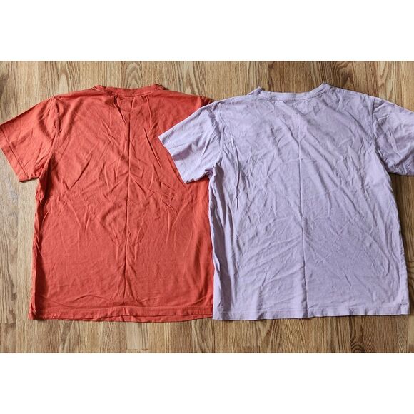 2 Pullover Tshirt Large Original Use Casual Tee Crew Neck Pullover Short Sleeves - Picture 2 of 5